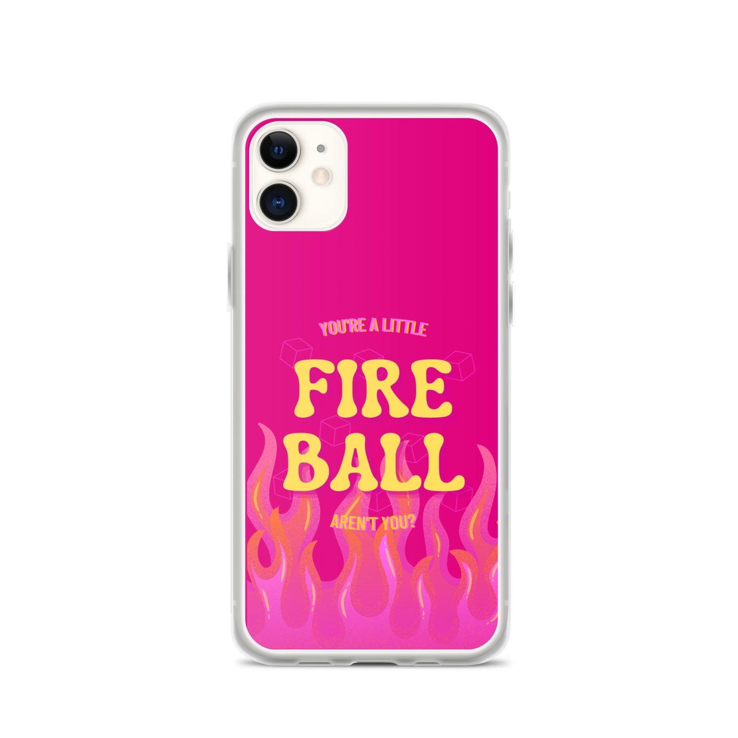 Fiesty Fireball Wizard (Fuchsia) iPhone® Case