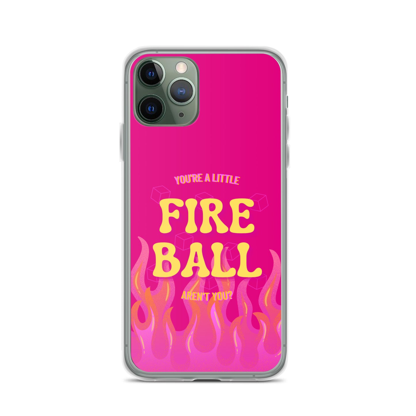 Fiesty Fireball Wizard (Fuchsia) iPhone® Case