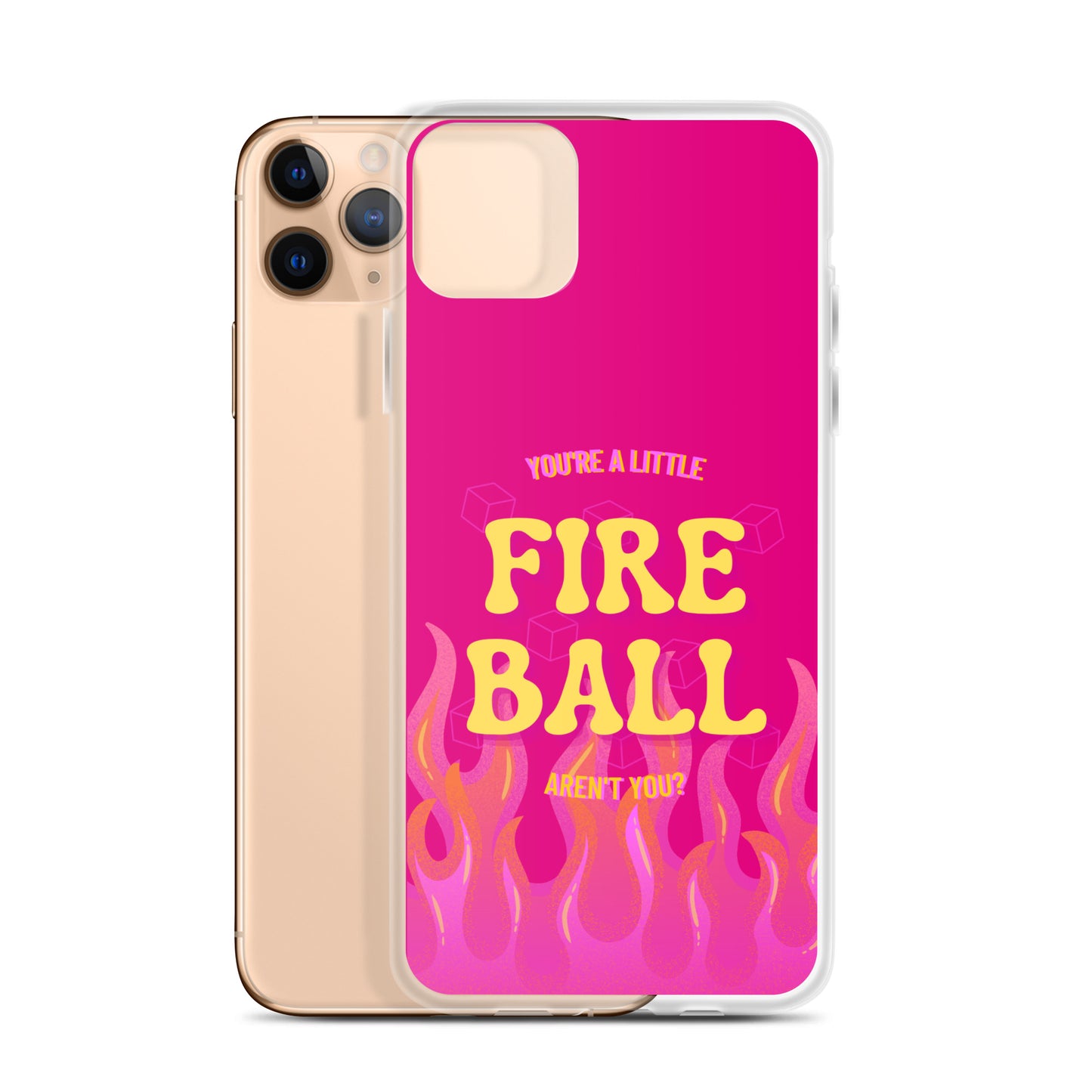 Fiesty Fireball Wizard (Fuchsia) iPhone® Case