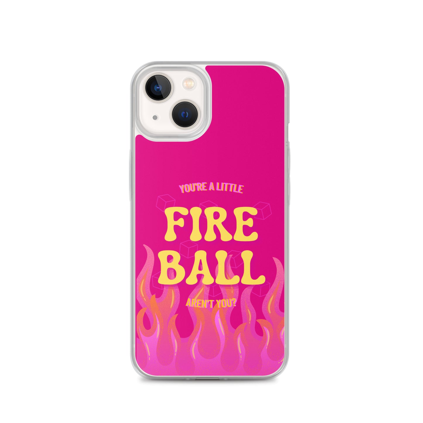 Fiesty Fireball Wizard (Fuchsia) iPhone® Case