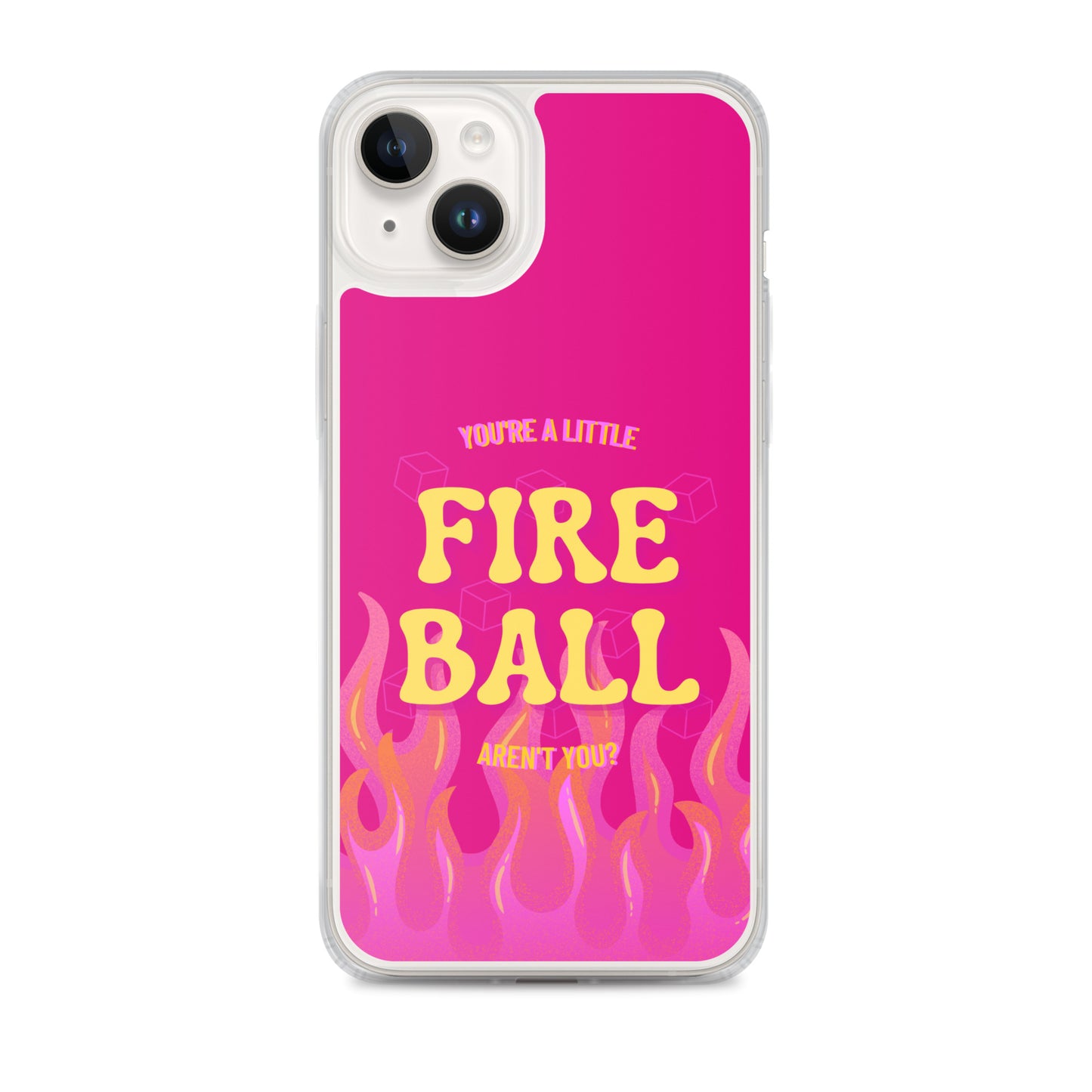 Fiesty Fireball Wizard (Fuchsia) iPhone® Case