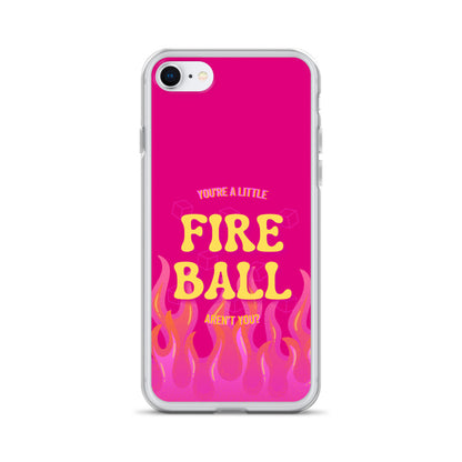 Fiesty Fireball Wizard (Fuchsia) iPhone® Case